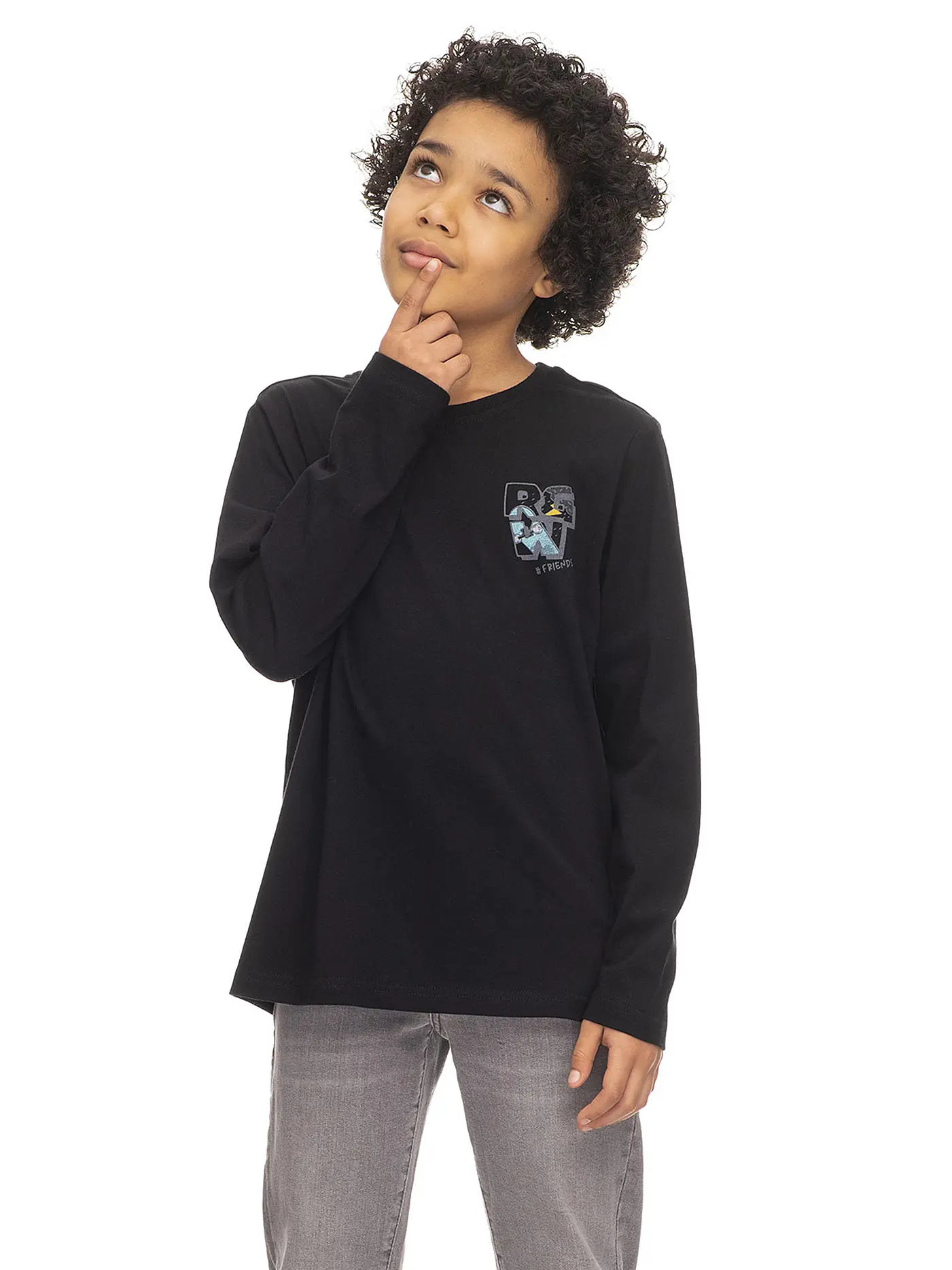 RAGWEAR | Jungen Langarmshirt GURGI | schwarz
